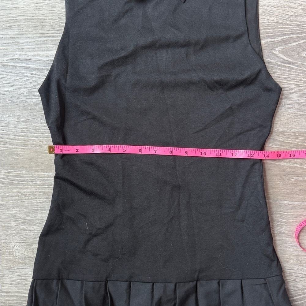 NEW Alice and Olivia Collared Pleated Drop Waist Dress 4 - Picture 10 of 14